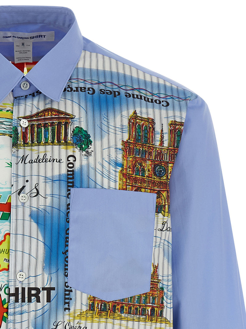 Comme Des Garcons Shirt Printed Shirt | URBALENTI™ NYC