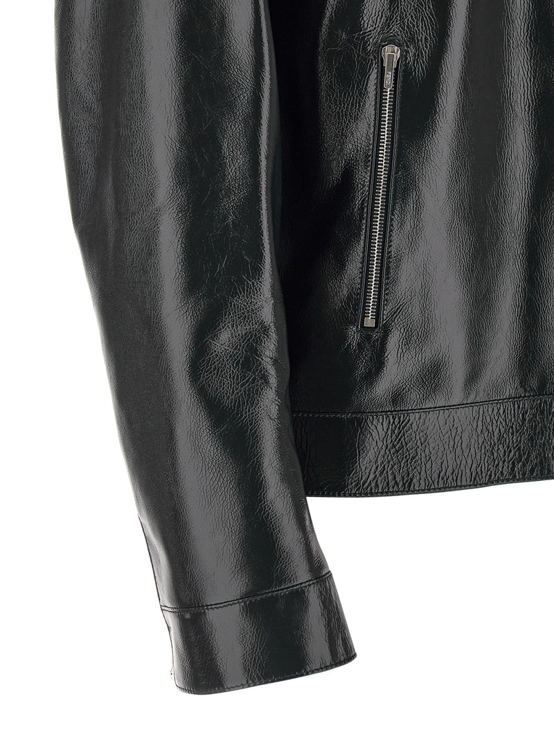 Fendi Fendi Lacquered Leather Blouson