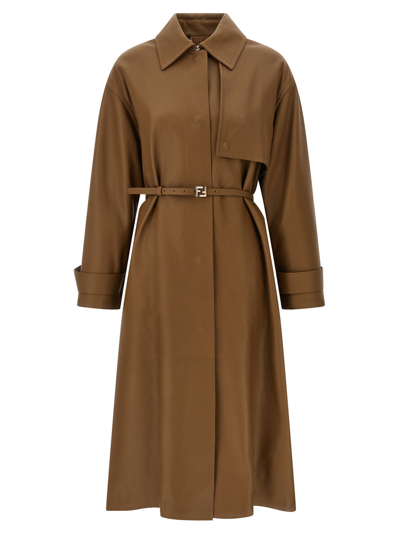 Fendi Fendi Nappa Trench Coat