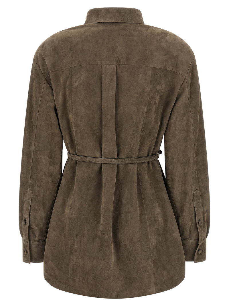 Fendi Suede Shirt - Style 8AVRGF1T6F | Urbalenti™ NYC
