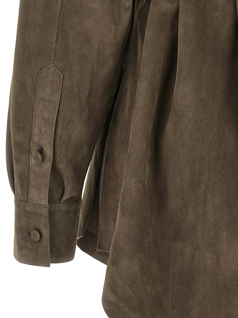 Fendi Suede Shirt - Style 8AVRGF1T6F | Urbalenti™ NYC