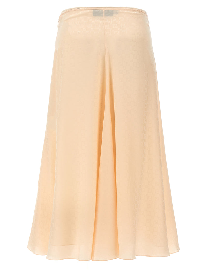 Fendi Fendi Ff Silk Skirt