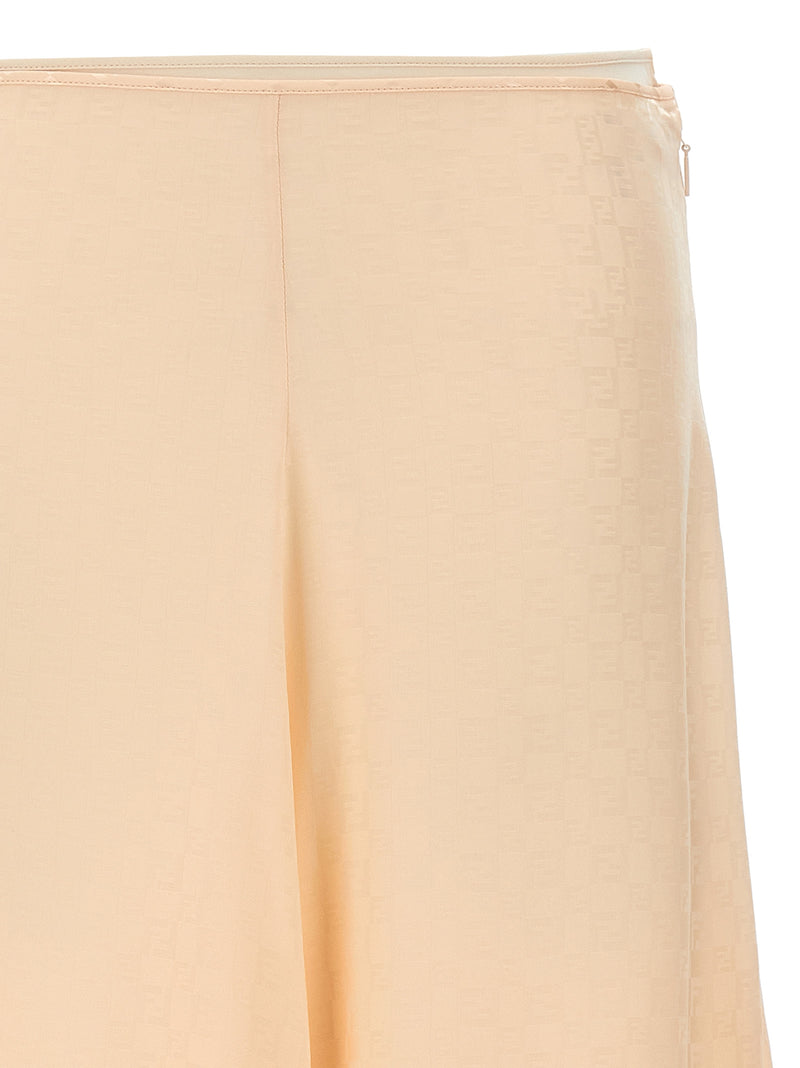 Fendi Fendi Ff Silk Skirt