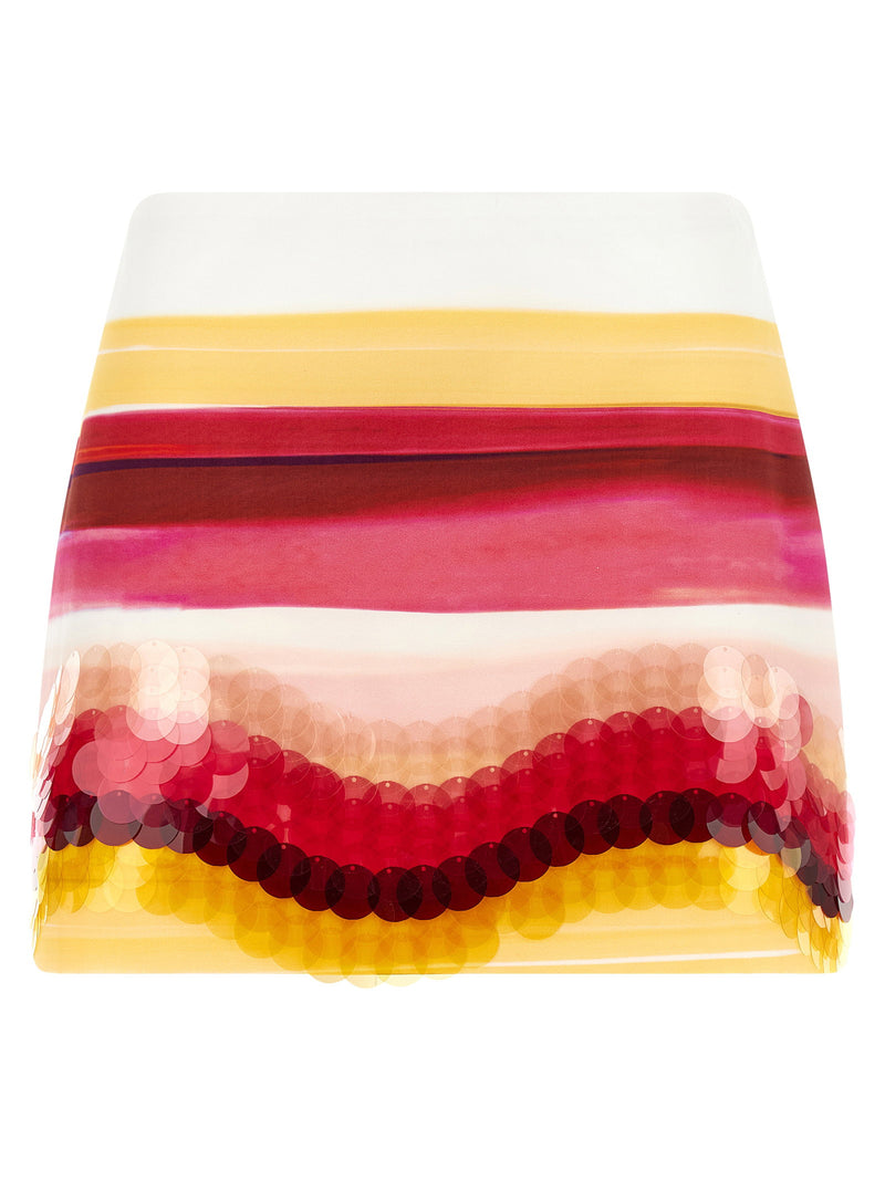 Fendi Fendi Striped Cotton Skirt