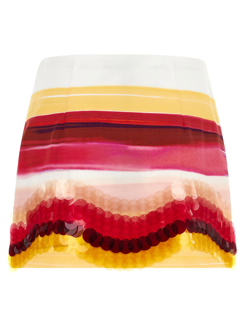 Fendi Fendi Striped Cotton Skirt