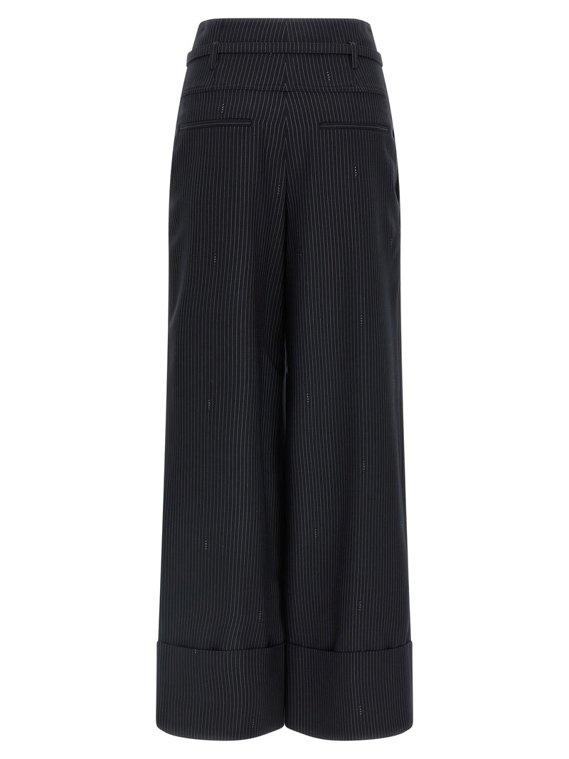 Fendi Pinstripe Wool Pants - Style 3AW7IF0QG3 | Urbalenti™ NYC