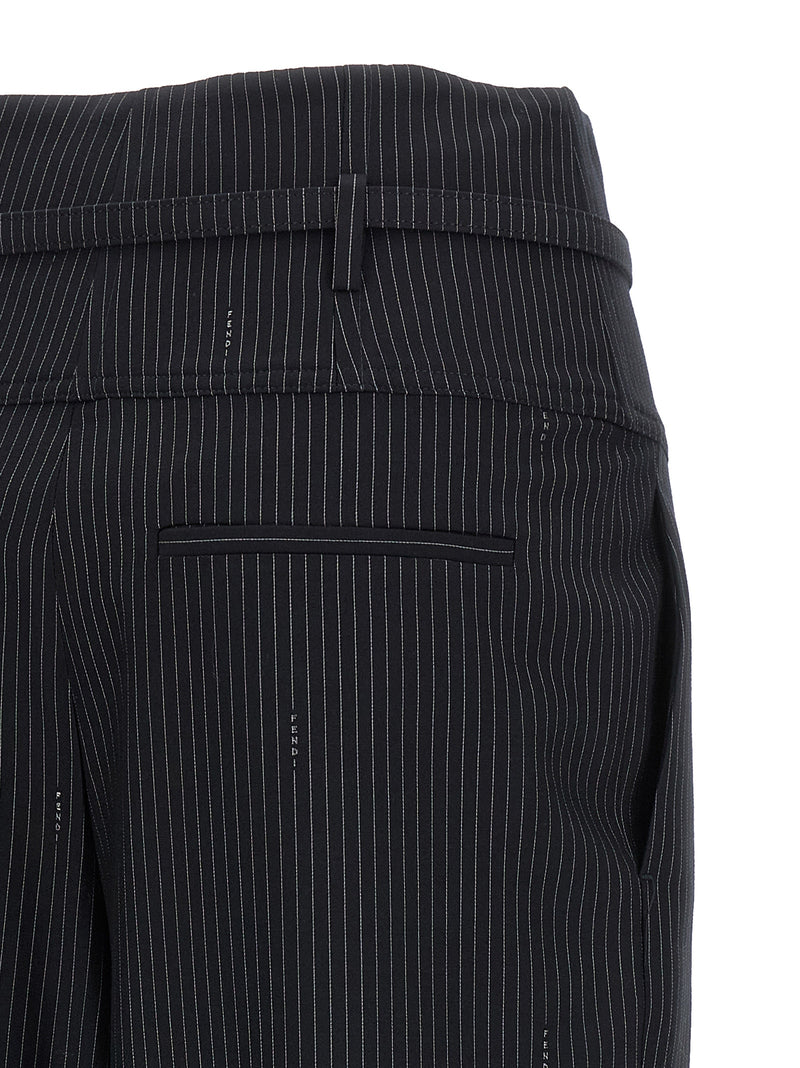 Fendi Pinstripe Wool Pants - Style 3AW7IF0QG3 | Urbalenti™ NYC