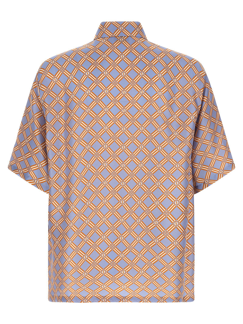 Fendi Fendi Net Print Silk Shirt