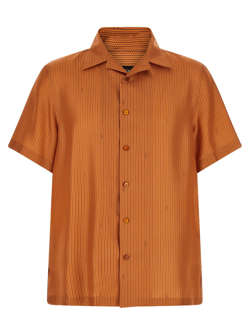 Fendi Fendi Selleria Stitching Silk Shirt