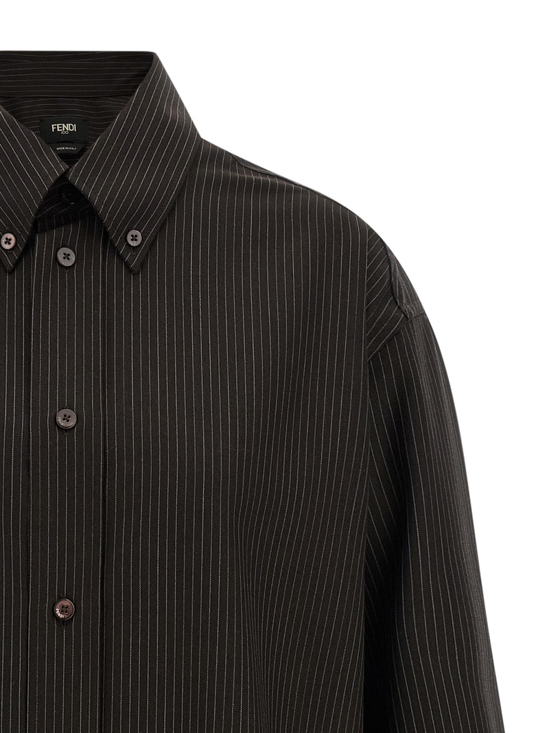 Fendi Fendi Wool And Lace Shirt