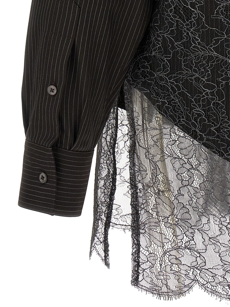 Fendi Fendi Wool And Lace Shirt