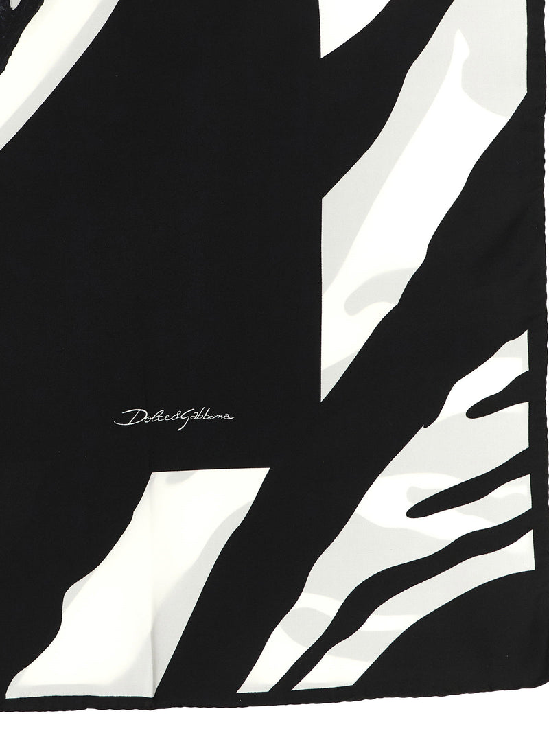 Dolce & Gabbana Dolce & Gabbana Zebra Print Scarf