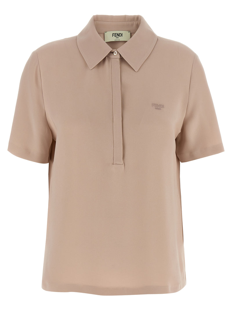 Fendi Silk Polo Shirt | Urbalenti™ NYC