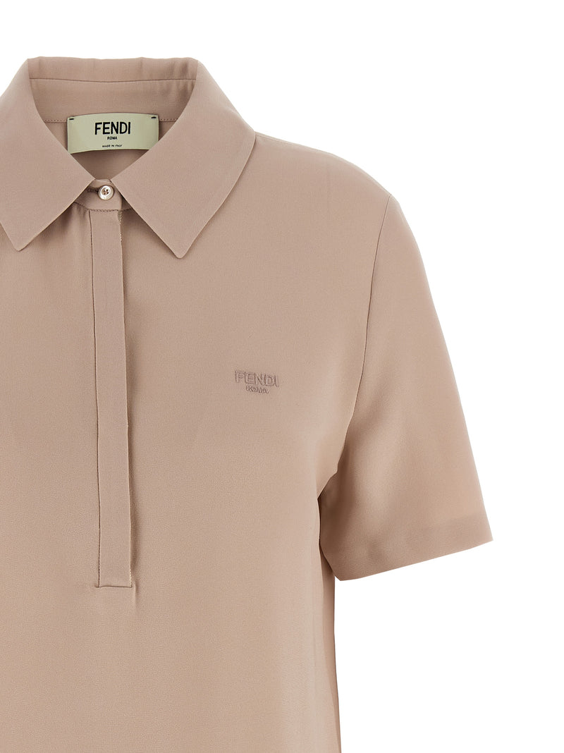Fendi Silk Polo Shirt | Urbalenti™ NYC