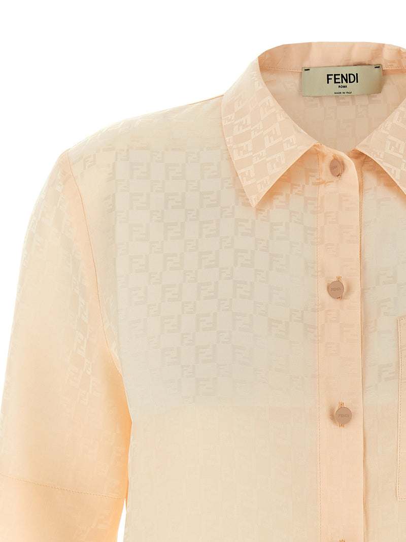 Fendi Ff Silk Shirt | Urbalenti™ NYC