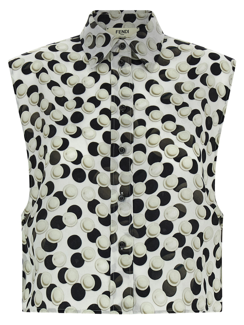 Fendi Fendi Polka Dot Crop Top