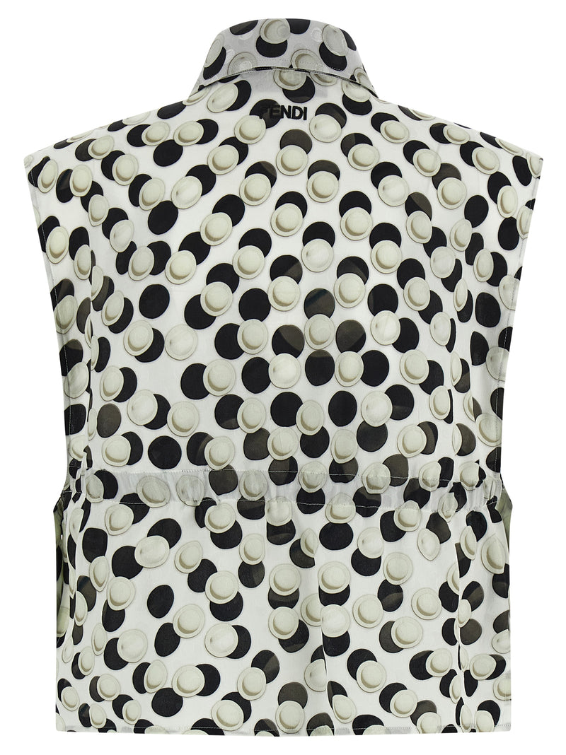 Fendi Fendi Polka Dot Crop Top
