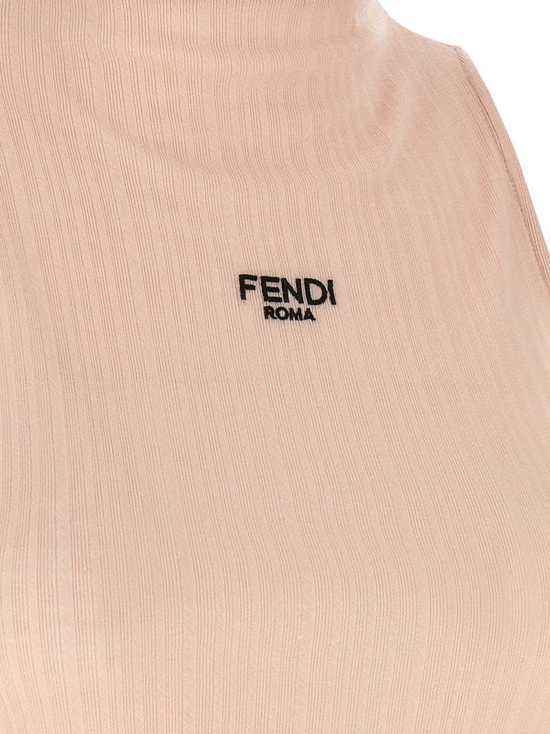 Fendi Ruffled Top - Cotton Logo Embroidery - Style EF1T6T | Urbalenti |... | Urbalenti™ NYC