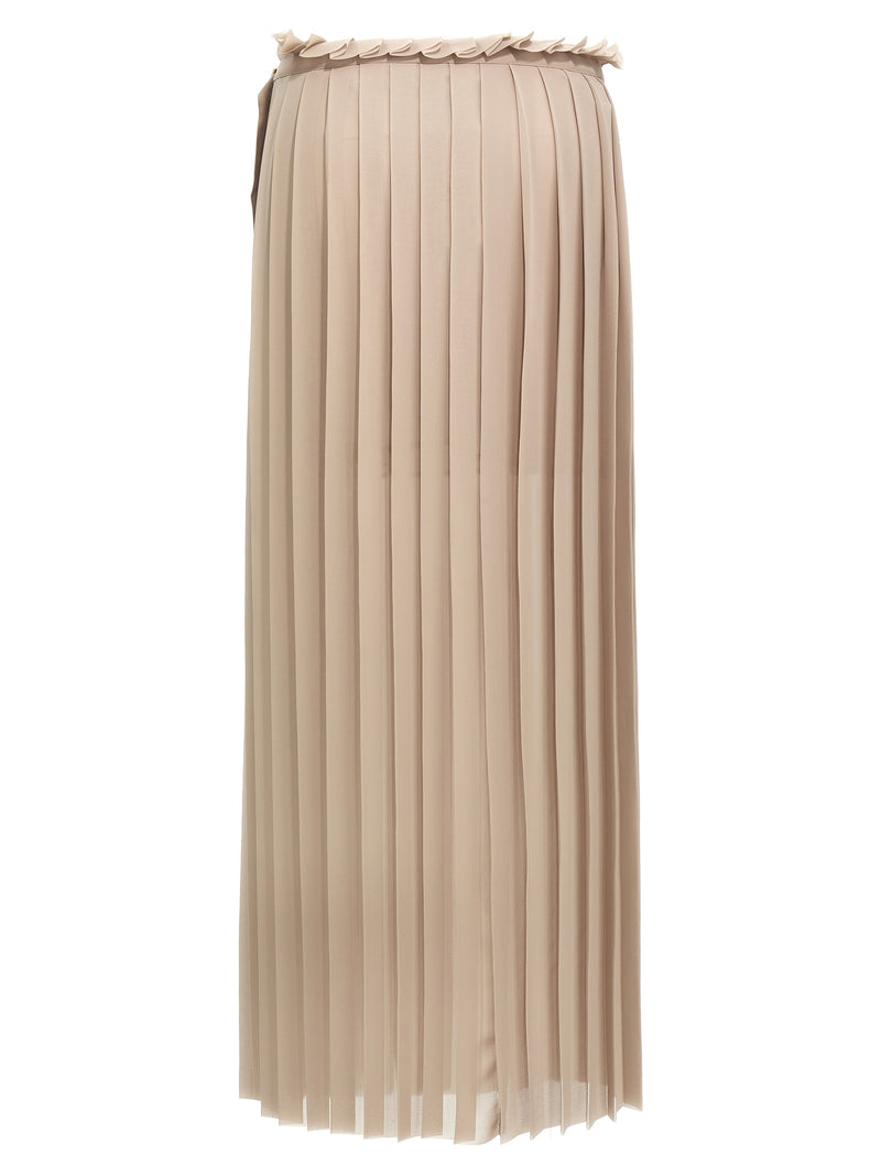 Ami Paris Ami Paris Pleated Skirt