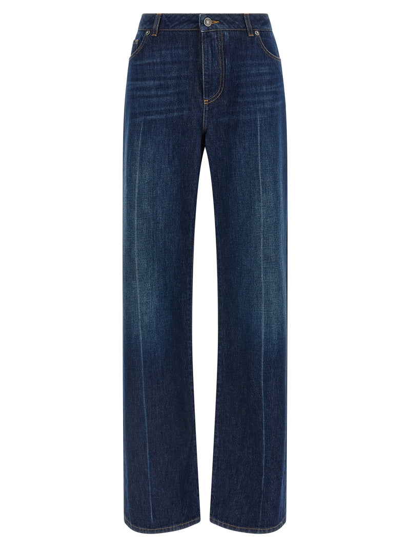 Dolce & Gabbana Dolce & Gabbana Stretched Pleated Trompe Loeil Jeans