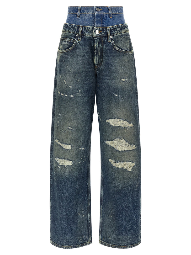 Dolce & Gabbana Double Layer Jeans | Urbalenti™ NYC