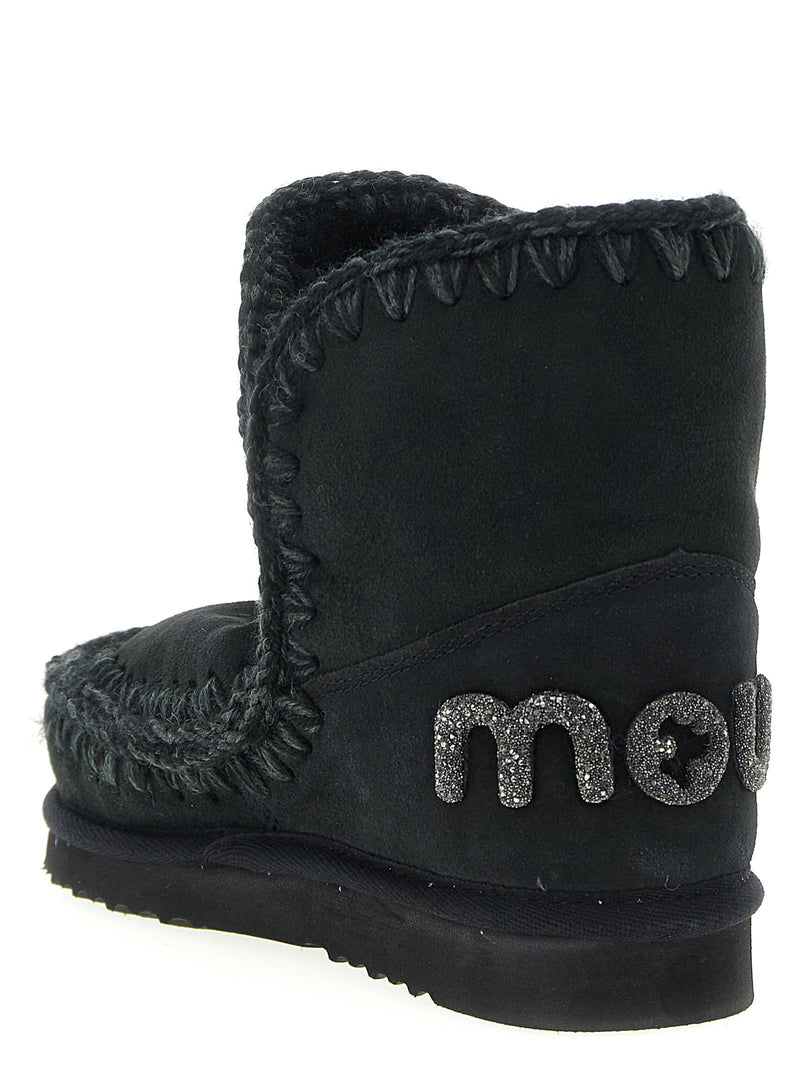 Mou Mou Eskimo 18 Glitter Logo Ankle Boots