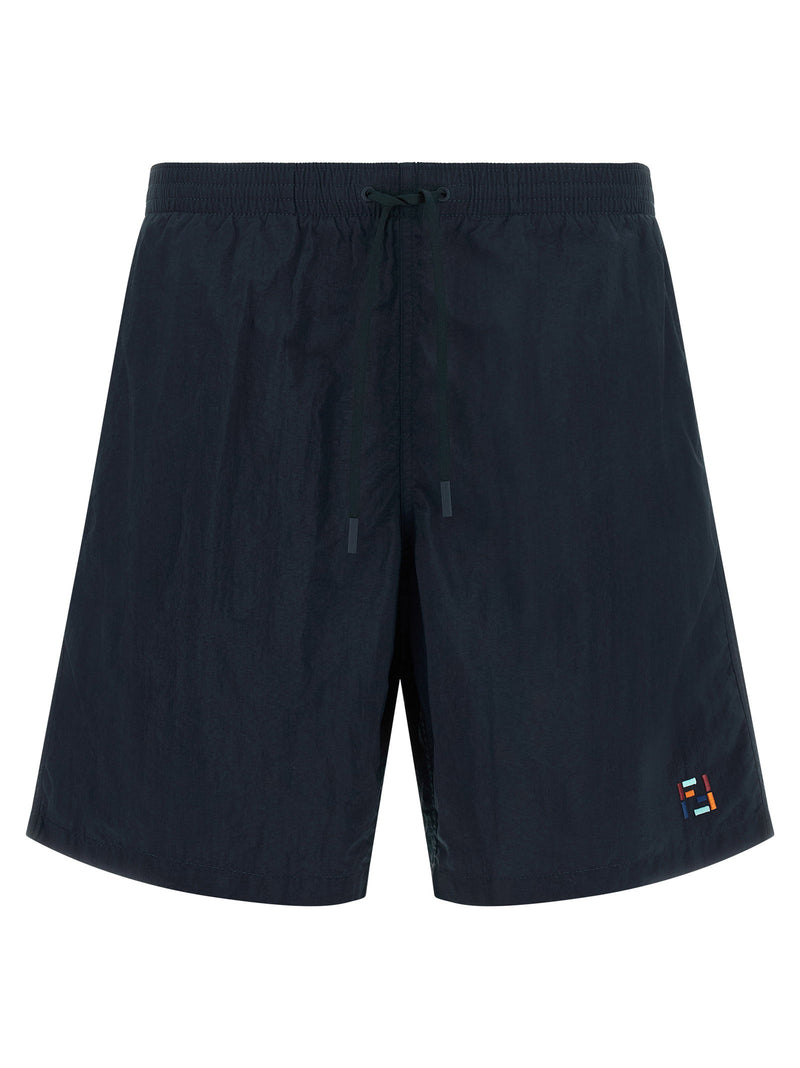 Fendi Fendi Ff Stitching Nylon Swimsuit