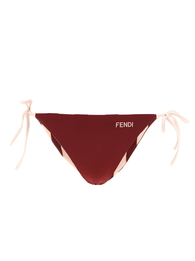 Fendi Fendi Pequin Reversible Bikini Bottoms
