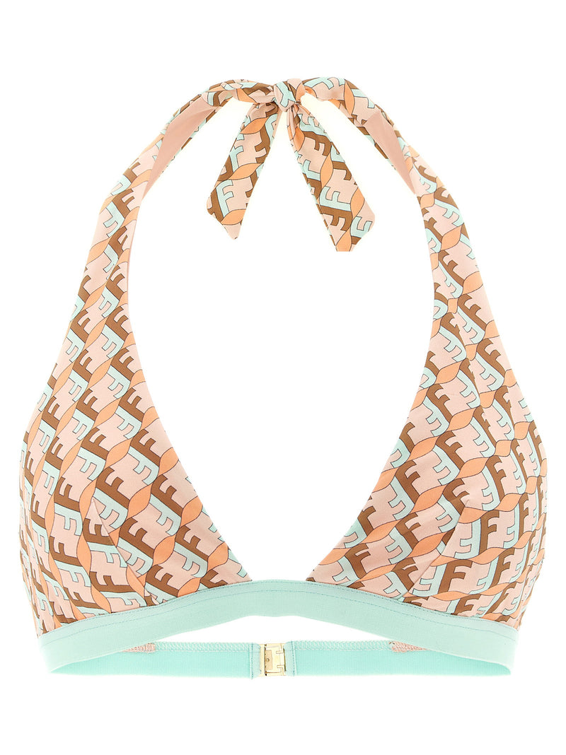 Fendi Fendi Ff Waves Bikini Top