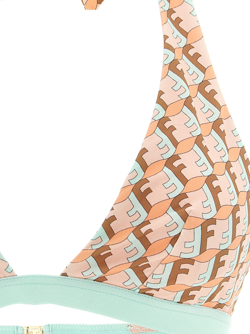 Fendi Fendi Ff Waves Bikini Top