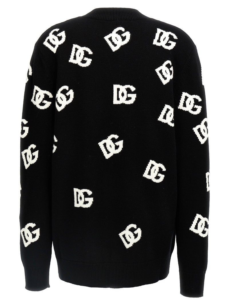Dolce & Gabbana Jacquard Logo Cardigan | Urbalenti™ NYC