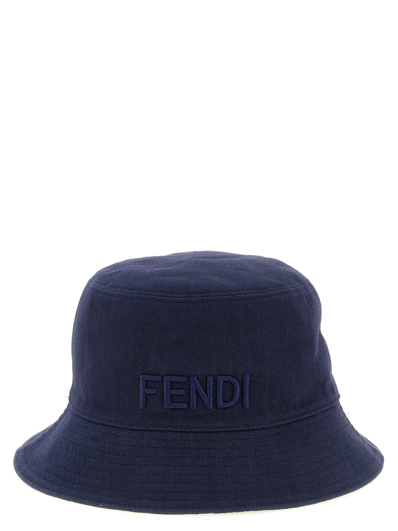 Fendi Fendi Reversible Denim Bucket Hat