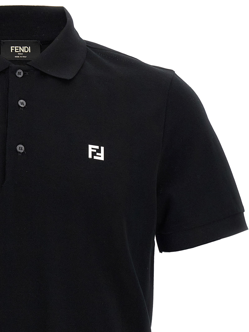 Fendi Ff Metallic Logo Polo Shirt | Urbalenti™ NYC