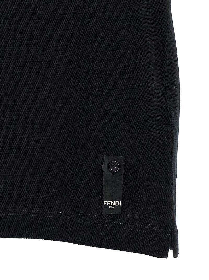 Fendi Ff Metallic Logo Polo Shirt | Urbalenti™ NYC