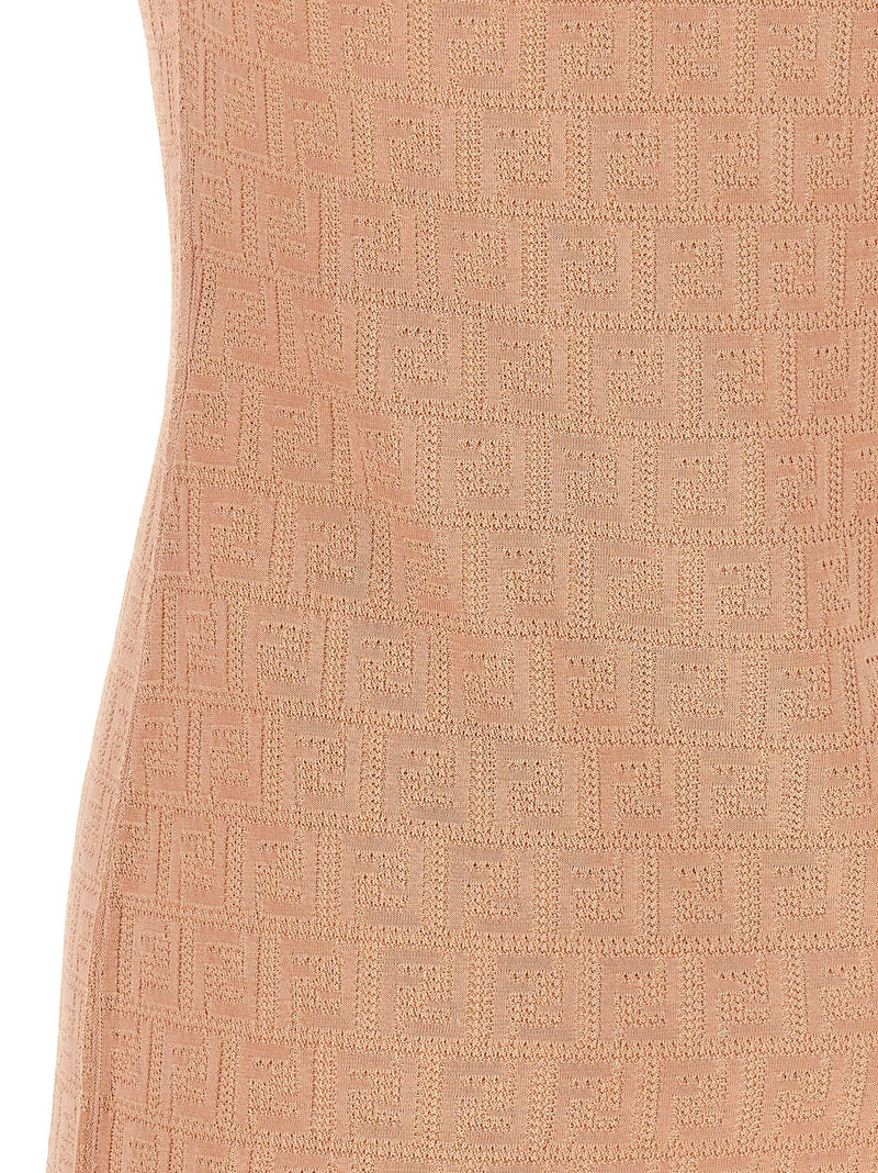 Fendi Ff Cotton Dress | Urbalenti™ NYC