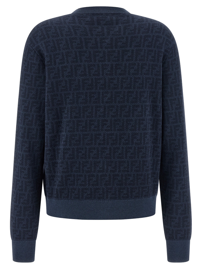 Fendi Ff Wool Cardigan - Style 6AYM1F1UKI | Urbalenti™ NYC
