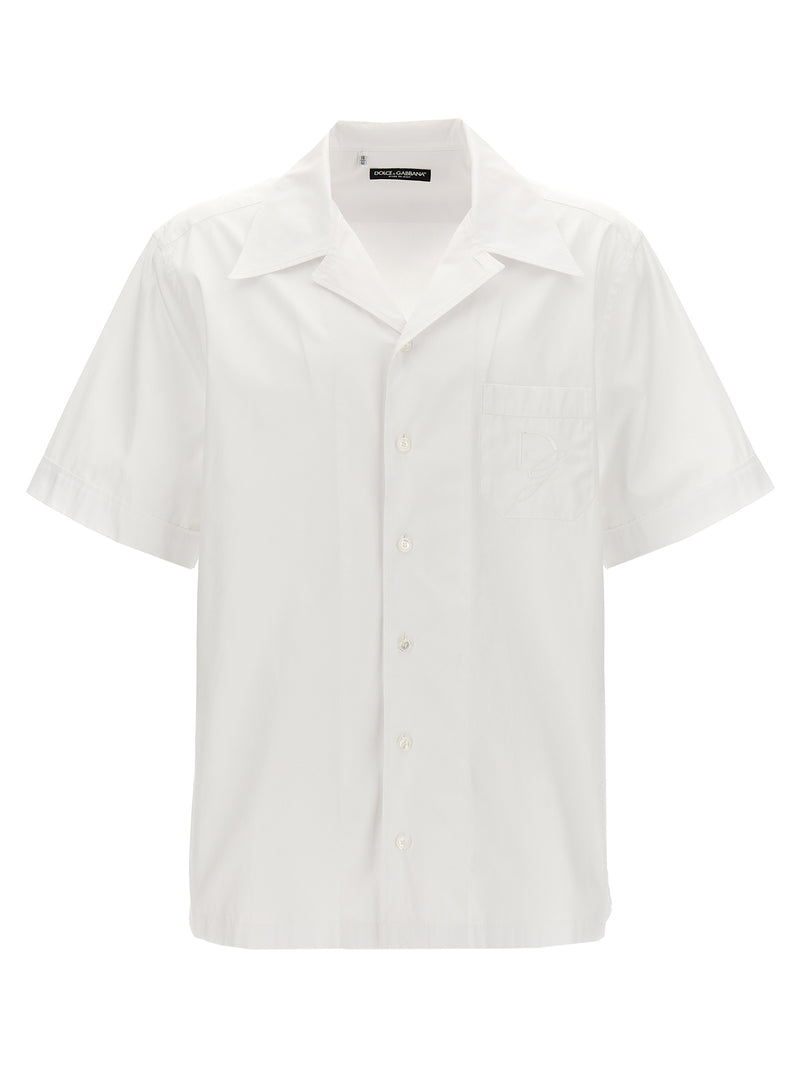 Dolce & Gabbana Logo Embroidery Shirt - Cotton Short Sleeve | Urbalenti™... | Urbalenti™ NYC