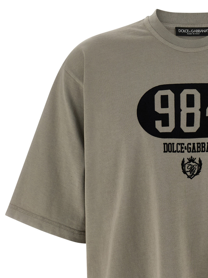 Dolce & Gabbana Flocked Print T-shirt | Urbalenti™ NYC