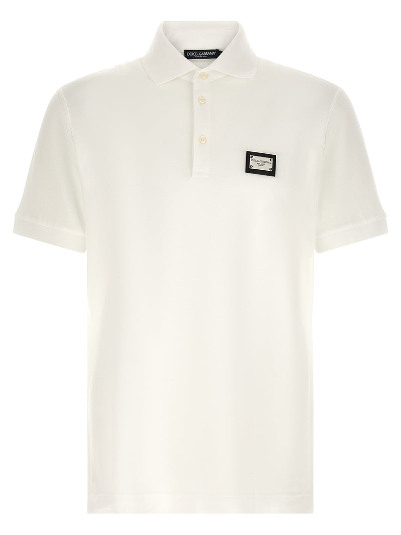 Dolce & Gabbana Dolce & Gabbana Logo Plate Polo Shirt