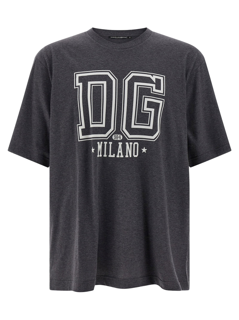 Dolce & Gabbana Dolce & Gabbana Flocked Print T-shirt | URBALENTI™ NYC