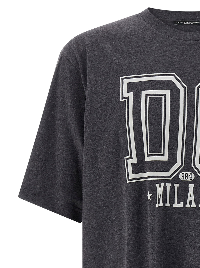Dolce & Gabbana Dolce & Gabbana Flocked Print T-shirt | URBALENTI™ NYC