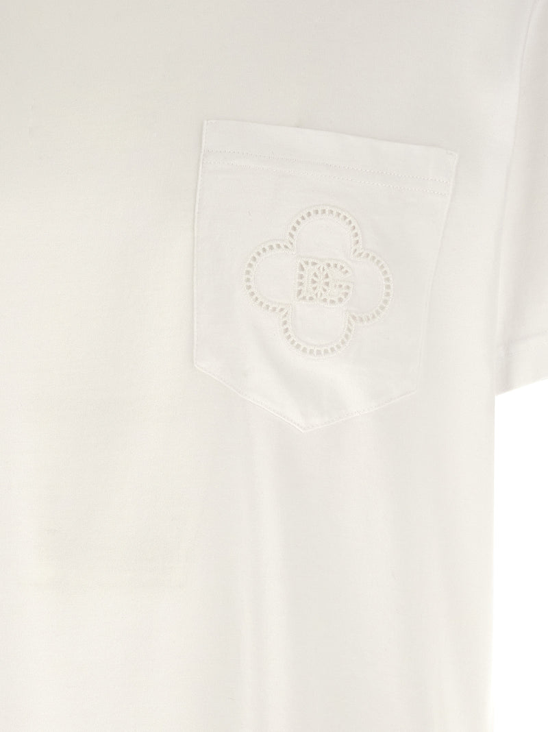 Dolce & Gabbana Dolce & Gabbana Openwork Logo T-shirt