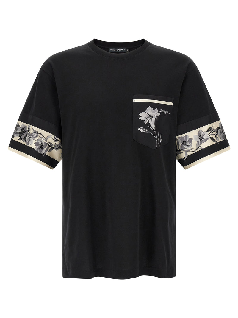 Dolce & Gabbana Silk Detail T-shirt | Urbalenti™ NYC