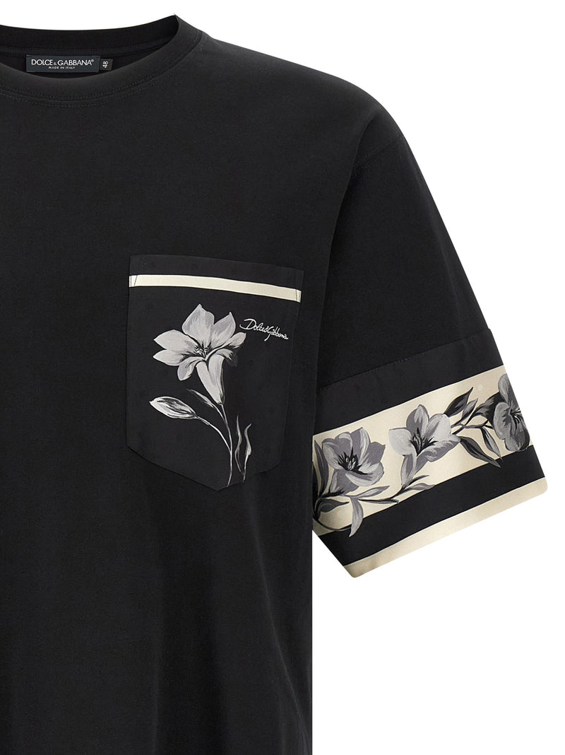 Dolce & Gabbana Silk Detail T-shirt | Urbalenti™ NYC
