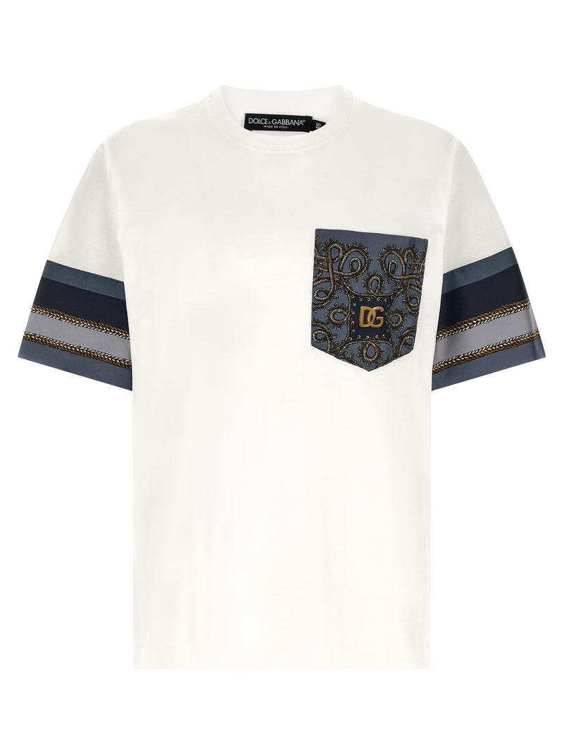 Dolce & Gabbana Dolce & Gabbana Cargo Silk Insert T-shirt