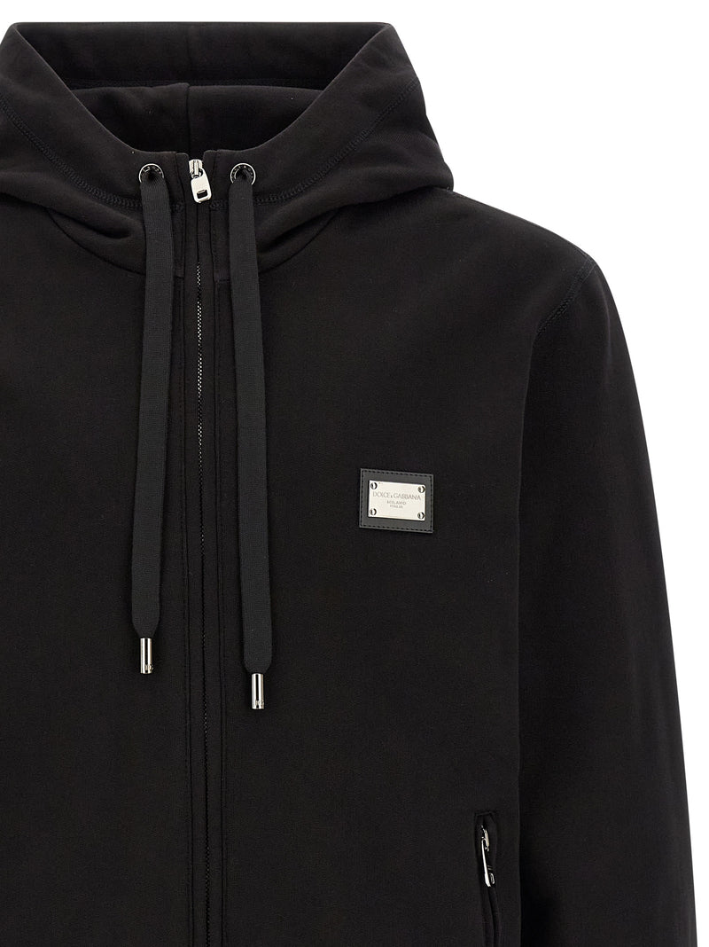 Dolce & Gabbana Dolce & Gabbana Logo Plaque Hoodie