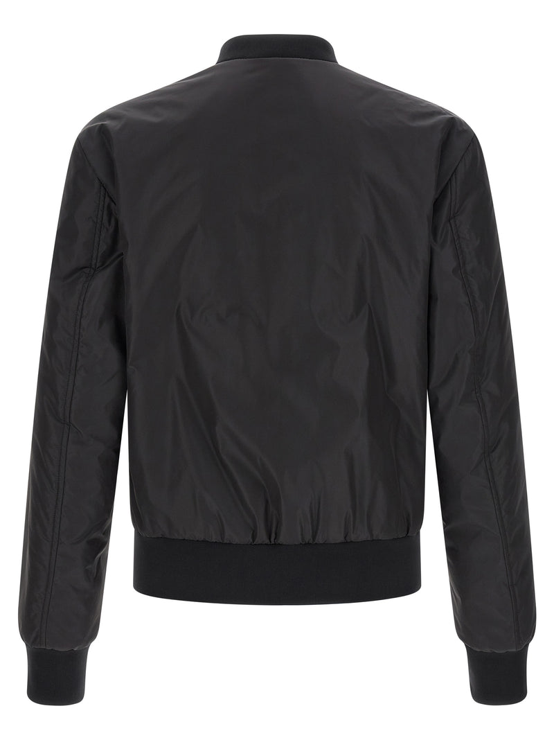 Dolce & Gabbana Logo Plaque Bomber Jacket | Urbalenti™ NYC
