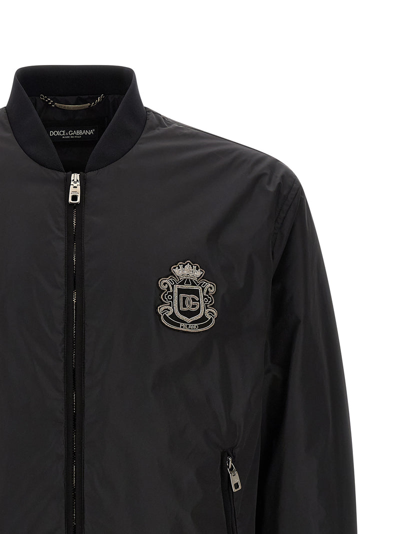 Dolce & Gabbana Dg Patch Bomber Jacket | Urbalenti™ NYC