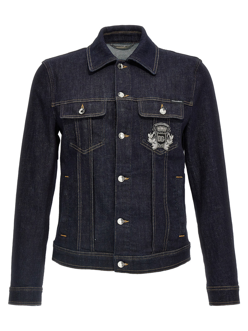Dolce & Gabbana Logo Denim Jacket | Urbalenti™ NYC