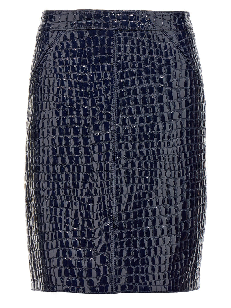 Tom Ford Croc Print Skirt | Urbalenti™ NYC